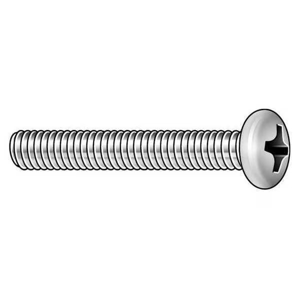 Manufacturer Varies #1-72 x 3/16 in Phillips Pan Machine Screw, Plain Stainless