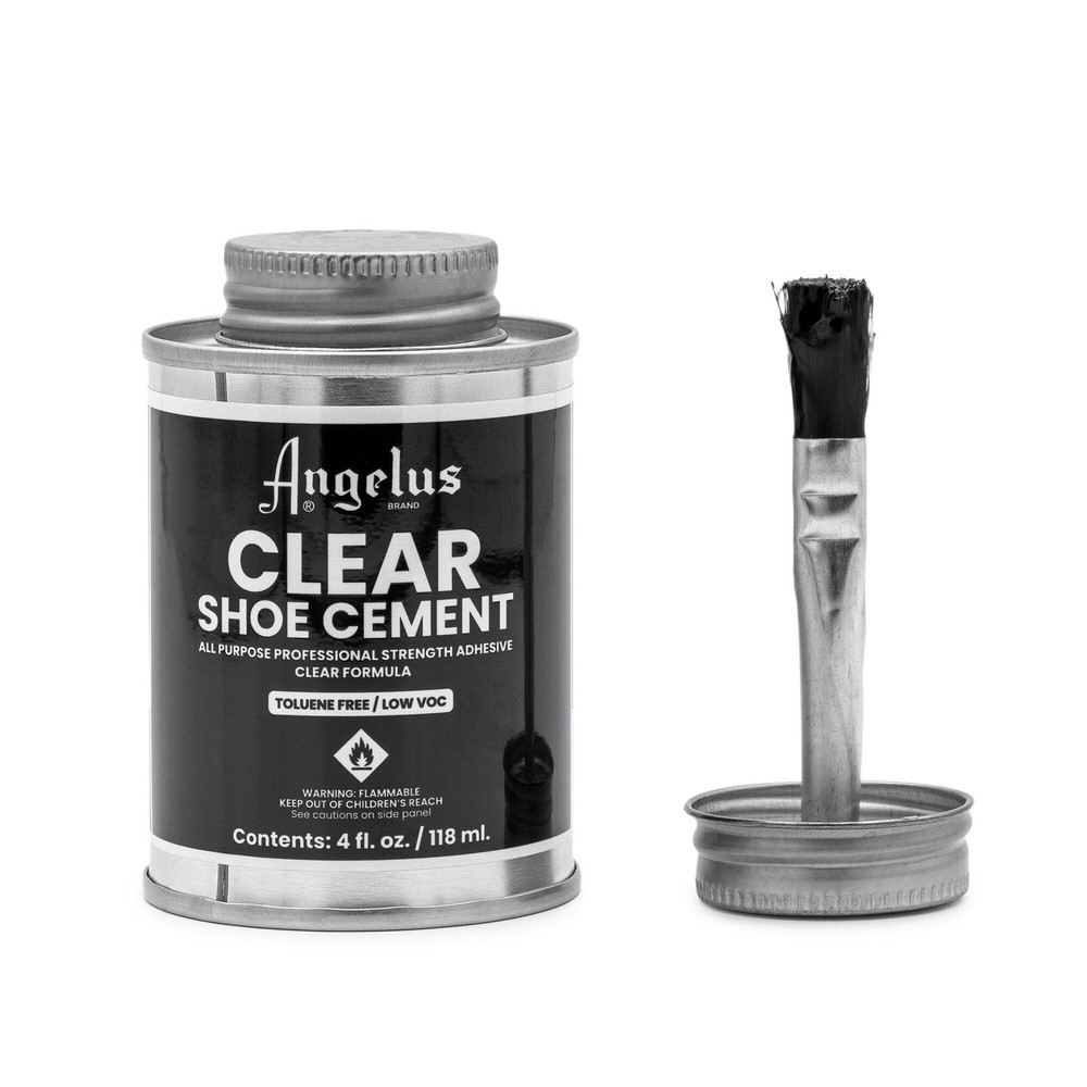 Clear Shoe Glue – 4 oz Quick-Drying Contact Adhesive for Leather, Vinyl, Fabric