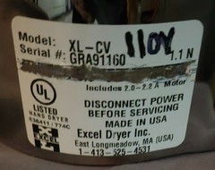 XLERATOR Excel XL-CV Chrome Hand Dryer ⋆ 110-120V ⋆ NEW ⋆ O.B. ⋆