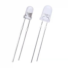 100pc 3mm 5mm LED Clear Len Light Blue Red Green White Yellow Purple Light DIY