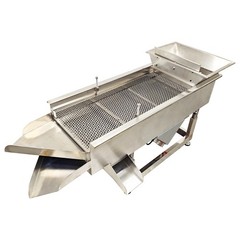 110V Stainless Steel Linear Vibrating Screen Electric Three-layers Linear Sieve