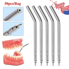 Dental Autoclavable Air Water Spray 3-Way Syringe Stainless Steel Nozzles Tips