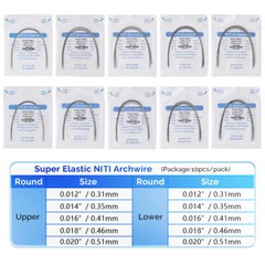 AZDENT Dental Orthodontic Super Elastic Niti Arch Wire Ovoid/Nature/Square Round