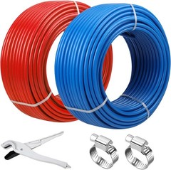 2 Rolls 1/2 Inch PEX B Pipe 100ft EVOH Oxygen Barrier