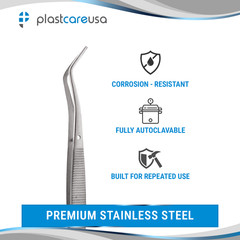 Dental Meriam Plier Cotton Tweezer German Steel Autoclavable Instrument Tool