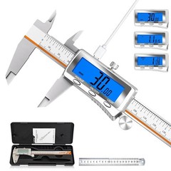 High-Precision Rechargeable Digital Caliper with Fraction and Metric Conversion