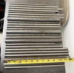 1144 Steel Round Bar Lot – Cold Drawn & Hot Rolled – 25 Pcs, 18.65 lbs