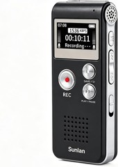 USB Rechargeable Voice Recorder 16GB – Noise-Cancellation for Optimal Clarity