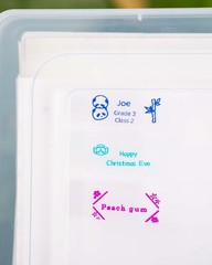 Transparent Color Text Thermal Label Tape for D30 Label Makers Rose Red/Lake …