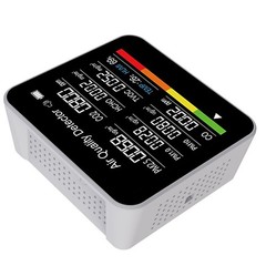 Multi-function Air Quality Monitor For Home Use 9-in-1 Detector W/LED Display