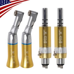 Dental Contra Angle Air Motor 4Hole Low Slow Speed Handpiece NSK Style Gold
