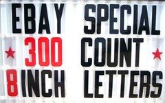 300 Changeable Flex Letters for Portable Outdoor Marquee Signs 8″ on 8 7/8″ back