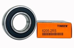 2PC TIMKEN 6205-2RS 25X52X15MM Double Rubber Seal Bearings USA Brand