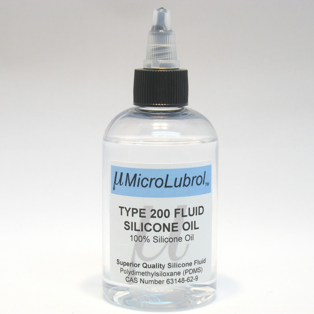 MicroLubrol 200 Fluid Pure Silicone Lubricant Oil PDMS 200 cst centistokes 4 oz