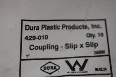 Dura Plastic Products Inc 1″ x 1″ PVC Slip x Slip Couplings 429-010 Lot of 20