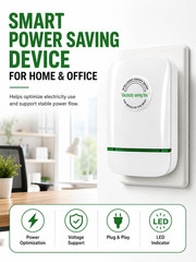 Electricity Saving Box for Home & Office, Compact Plug and Play Electrical Devic