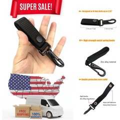 MOLLE Duty Belt Key Holder with Slip Pocket & Metal Clip for Security Pros