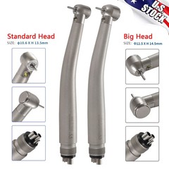 Dental Fiber Optic LED E-generator Handpiece Big/Standard Head 3Spray 4Water YBM