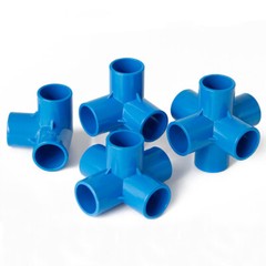 3/4/5/6-Way Elbow Connector Pipe Fittings 1/2″ 3/4″ 1″ 1.2″ 1.5″ White Blue Grey