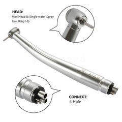 Yabangbang Dental Handpiece Small High Speed Turbine 4Hole NSK Style Mini Head