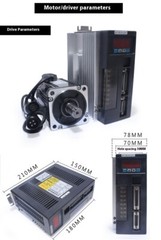 AC Servo Motor 1.91N.M 600W 3000RPM 60ST with Drive System 60ST-M01930