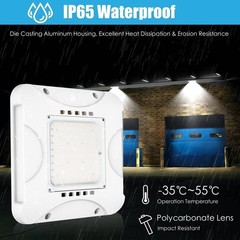 10PCS 150W LED Gas Station Canopy Lights Commercial Garage Gym Lamp 4500K-5700K