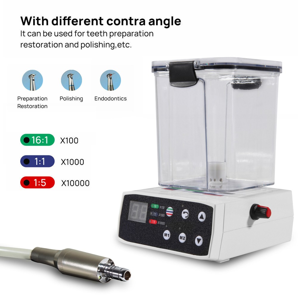 Dental Electric LED Brushless Micro Motor/1:1 Fiber Optic LED Handpiece