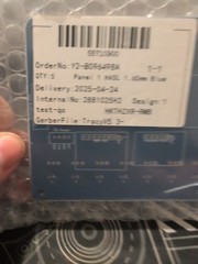 panel 1 (HASL 1) 1.60mm Blue (Qty:5) Order No : Y2-8096498A test-qc HKTHZXR-RMB
