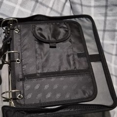 Case-it DUAL-301 Storage Binder 2in D-Ring 300 Sheet Zipper, Handle Black/Gray