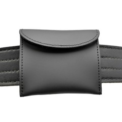 Perfect Fit Leather Belt Glove Carrier Pouch PPE Carry Case Police EMT EMS Medic