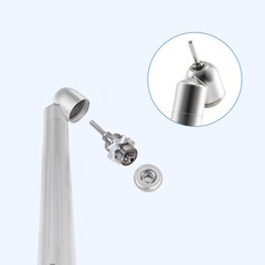 Dental Surgical 45 Degree High Speed Handpiece Push Button Single Spray 4 Holes