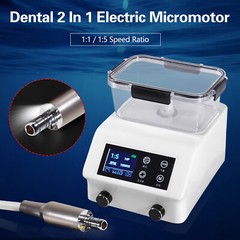 2in1 Dental LED Brushless Electric Micromotor Vector Control DC Motor System to