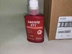 Loctite Threadlocker Red 271 Heavy Duty Adhesive for Large Fasteners 50 mL