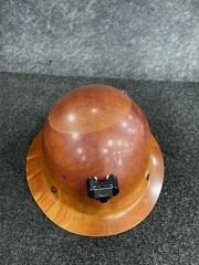 MSA Skullgard Full Brim Hard Hat, Pinlock Suspension, Nat. Tan, Cosmetic Damage