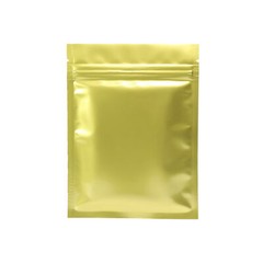 100/500 Glossy Gold Smell Proof Mylar Foil Bags Resealable Zipper Seal Pouch
