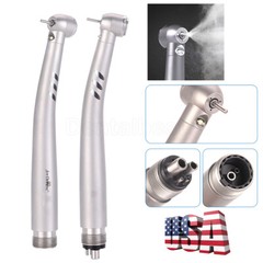 Joydental Dental Fiber Optic E-generator LED High Speed Handpiece Turbine 4 /2H