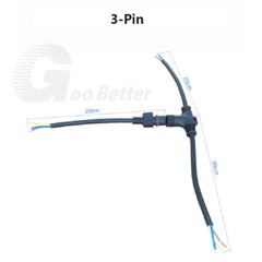 2/3/4 Pin Electrical Wire 3 Way Connector Male Female Extension Plug Power Cable