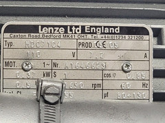 Lenze MDC71C4 0.5 HP .37kW AC Gearmotor/ Right Angle hollow w/ shaft NOS