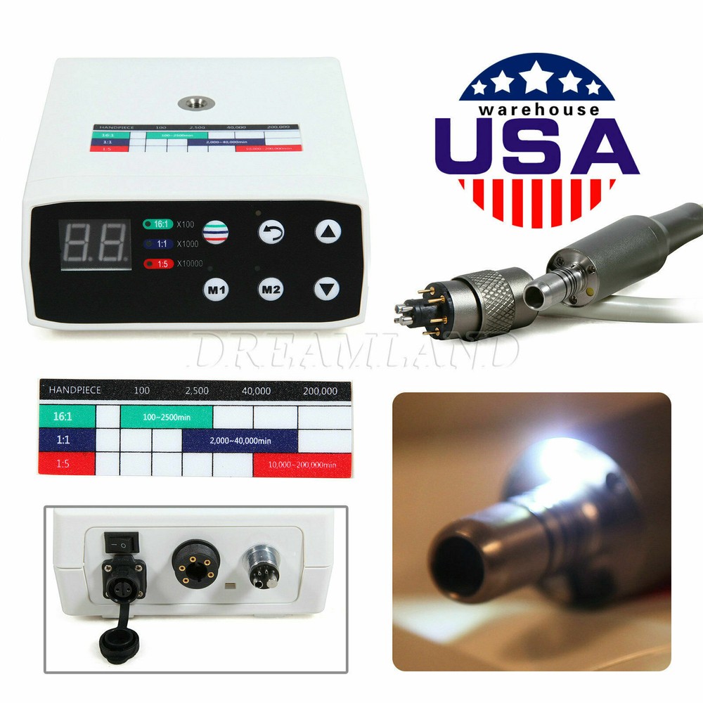 Electric LED Brushless 200000RPM Micro Motor /1:5 1:1 1:4.2 LED Handpiece ST-NEW