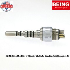 US Dental Handpiece MULTIflex Coupling Kavo 6 Pin Fiber Optic LED 465LRN Coupler