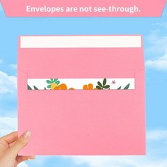 A7 Pink Envelopes, 50 Packs 5×7 Self Seal for Invitations, Greeting A7,