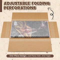 100 Pack Corrugated Comic Book Mailers 7.8 x 11 x 1.2 Inch with 100 Bubble Ba…