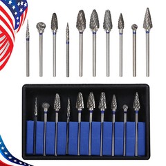 Tungsten Carbide Cutter HP Kit Dental Beauty Burs Lab Drill Polisher Tool 10 Pcs