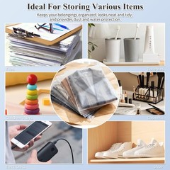 100Pcs Clothing Packaging Bags 10×13 Inch-Plastic Zipper Apparel Bags for Shi…