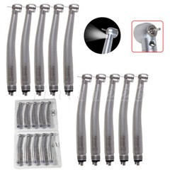 Dental Fiber Optic E-generator High-Speed LED 3-Way Spray Handpiece Torque 4HOLE