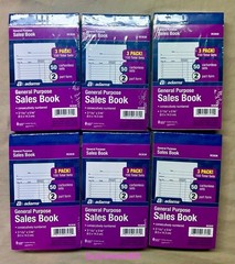 Adams General Purpose Sales Book DC3530, 2 Part Form, 50 Forms ea. – 18 BOOKS