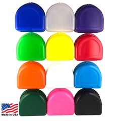 100 Assorted Dental Orthodontic Retainer Denture Mouth Guard Case/Box Easy Open