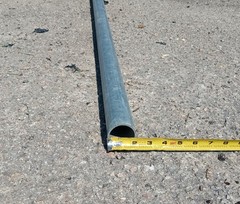 Galvanized Steel Pipe – 1-1/2″ x 5′ – SCH40 – Industrial Plumbing Conduit