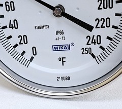 Wika TG53 / 7-1-2IN / 0-250F / 8100MY3Y NPT Bimetal Thermometer