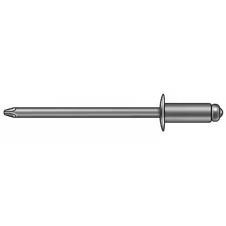 Stanley Engineered Fastening Ad62-64Bslf200 Blind Rivet, Flanged Head, 3/16 In